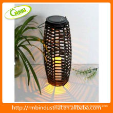 Solar lantern with PVC rattan